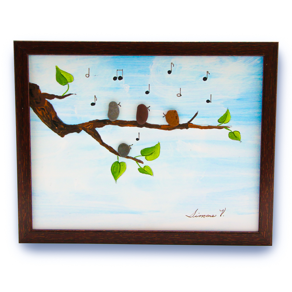 Simone Vilandre's Pebble Art Gicleé Art Print