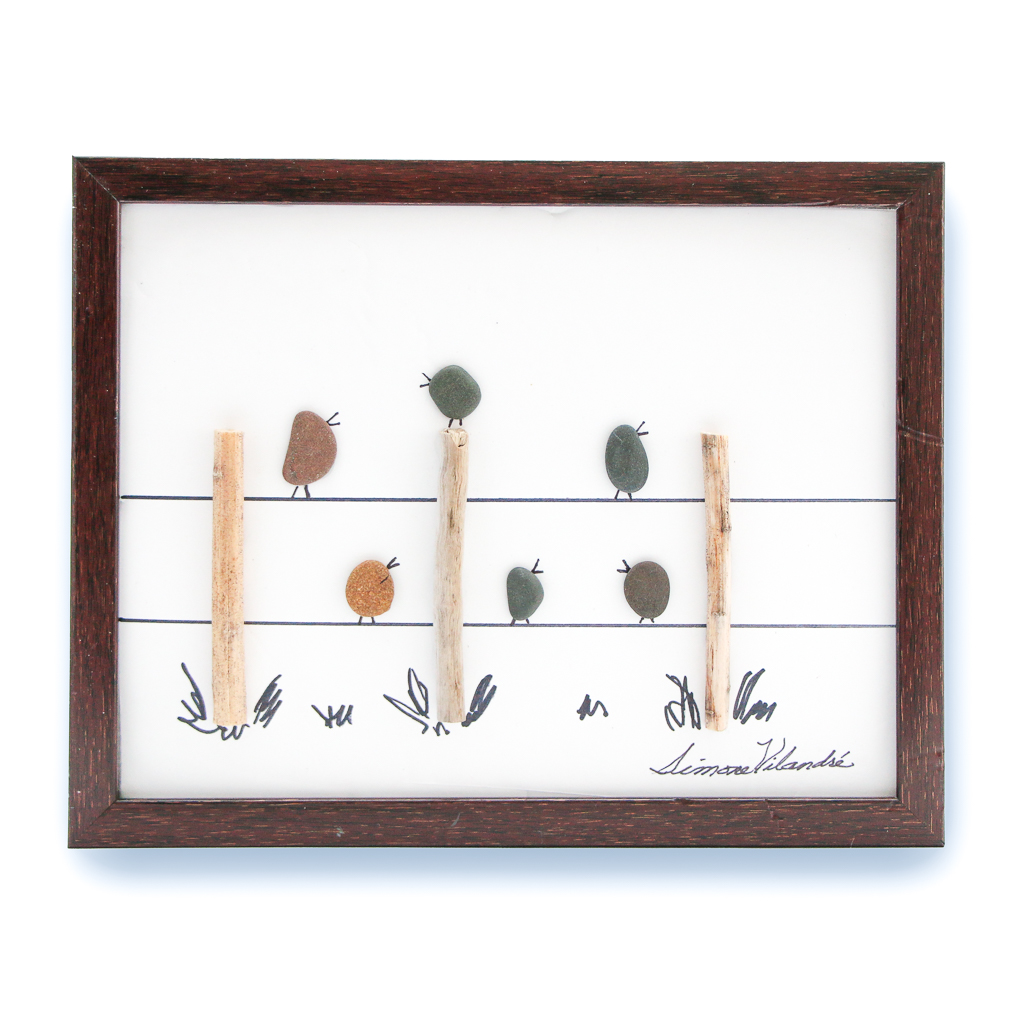 Simone Vilandre's Pebble Art Gicleé Art Print